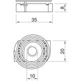 MS41SNF M10 F Nakrętka ślizgowa ze sprężyną