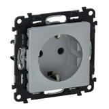 VALENA LIFE GNIAZDO 2 P+Z Z PRZESŁONĄ ALUMINIUM 16 A – 250 V~ , Legrand