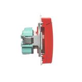 Simon Basic Gniazdo wtyczkowe z uziemieniem z przesłonami torów prądowych bryzgoszczelne IP44 16A 250V zaciski śrubowe czerwone BMGZ1BZ.01/22 BMGZ1Bz.01/22 KONTAKT