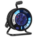 Przedłużacz bębnowy, 4 gniazda 2P+Z (schuko), kabel PVC H05VV-F 3x1.5mm2, długość - 30m, termik, prz