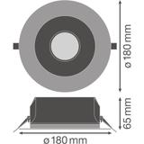 DOWNLIGHT UGR19 DN155 PFM 14W 840 DALI WT LEDV LEDVANCE
