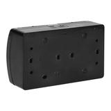 Gniazdo podwójne 2x2P+Z Schuko AQUATIC IP44 czarny OR-OE-7106(GS)/B ORNO