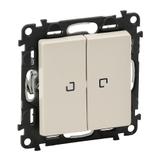 Valena Life Łącznik Schodowy Podwójny Podświetlany Kremowy 250 V 752209 LEGRAND