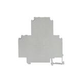 ZUW2-4.0 ,  Złączka szynowa gwintowa pietrowa, 4,0 mm2, TS 35, 2 tory, szary