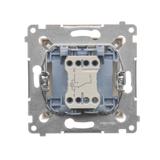 Simon 54 Łącznik schodowy z podświetleniem LED bez piktogramu 10A 250V szybkozłączka kremowy DW6L.01/X/41 KONTAKT