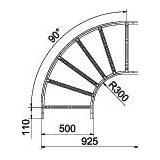 LB 90 1150 R3 FT Łuk 90°