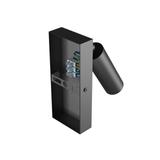 Kinkiet oprawa ścienna MADARA SLIM MR11 SWITCH KINKIET 230V IP20 38x95 CZARNY z włącznikiem Spectrum