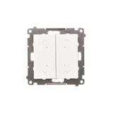 Simon 55 Łącznik/Przycisk roletowy zwierny podwójny elektroniczny Biały mat TEZ2.01/111 KONTAKT