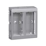 Simon Connect Obudowa natynkowa 2-modułowa 4x K45 aluminium SBC250/8 KONTAKT