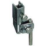 Zacisk do obejmy taśmowej z taśmą 25x0,3 mm, do drutu 10 mm lub 2x drut 6-8 mm lub 4-50 mm2