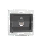 LOGI Gniazdo komputerowe pojedyncze (RJ45Cat 6 Jack) Grafit 021400041 25286 KANLUX