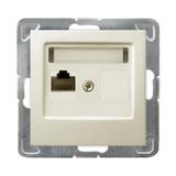IMPRESJA Gniazdo komputerowe pojedyncze, kat. 5e MMC - kolor ecru