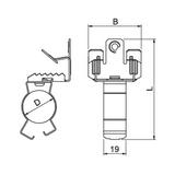 BCVPC 14-20 D40, Klamra nośna
