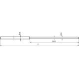 Iglica odgromowa fi 16/10 mm dł. 2500 mm, AlMgSi