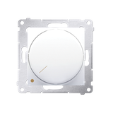 Simon 54 Ściemniacz obrotowy dwubiegunowy do LED ściemnialnych 230V 5-215W biały *Wymagana instalacj