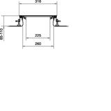 tehalit.BK Kanał współpoziomy boczna folia ochronna BKF 300x(65-110)mm stal BKF300065 HAGER