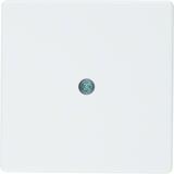 BERKER Q.x Płytka czołowa do przyłącza kablowego biały aksamit 10196089 HAGER