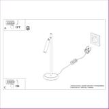 Sollux Lampa biurkowa PASTELO złota SL.1470