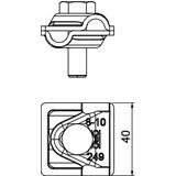 249 8-10 V4A Łącznik uniwersalny