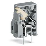 złączka przepustowa do p.drukowanych szara raster 5 mm