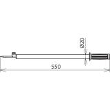 Drążek rozładowujący z elektrodą zawieszaną