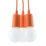 Sollux Lampa wisząca DIEGO 3 pomarańczowy SL.0585
