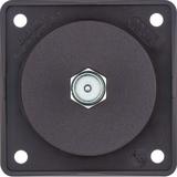 BERKER Integro Flow Gniazdo antracytenowe TV z obudową brąz 945812501 HAGER