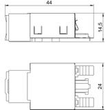 ASM C6 G, MODUŁ PRZYŁ.KAT.6 EKRANOWANY