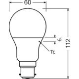Lampa LED BASE Classic A60 8,5W/827 230V plastik B22D FS3 OSRAM