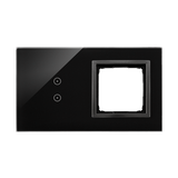 Simon 54 Touch Panel dotykowy S54 Touch 2 moduły 2 pola dotykowe pionowe + 1 otwór na osprzęt S54 zastygła lawa DSTR230/73 KONTAKT