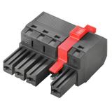 BVF 7.62HP/04/180MSF2 SN BK BX Wtyk PCB (złącze wiązki), 7.62 mm, Liczba biegunów: 4, PUSH IN /40szt./ 1430090000 WEIDMÜLLER