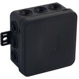 Puszka n/t CLICK IP54 12 przepustów kablowych 75x75x41mm czarny 66 szt. OR-JB-13802/B/66 ORNO