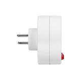 Rozgałęźnik 2x2P+Z z włącznikiem, biały OR-AE-13187 ORNO