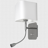 Milagro kinkiet Napoli E27 + LED 1W 90lm 4000K biały/chrom ML63600