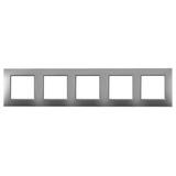 ARIA Ramka pięciokrotna - kolor srebro