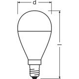 Lampa LED VALUE Classic P60 non-dim plastik 7,5W 840 E14