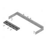 LG-B60-V2 P4 Wspornik z nośnikiem BBS 4-bieg. szerokość 2 (500), do szyn prądowych o rozstawie 60 mm