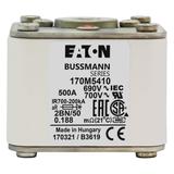 FUSE 500A 690V 2BN/50 AR UC Wkładka szybka 500A AC 690V rozmiar 2 61x77x51 mm aR IEC UL w 170M5410 E