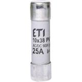 Wkładka topikowa cylindryczna PV gR 900V CH10x38 gR 25A 900V AC DC 002625035 ETI