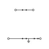 TOPJOBS złączka 2-piętrowa 2,5 mm2 PE/L szara