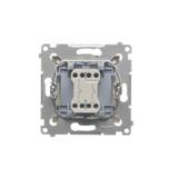 Simon 54 Przycisk podwójny zwierny bez piktogramu 10A 250V szybkozłączka kremowy DP2.01/41 KONTAKT