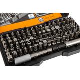 Końcówki wkrętakowe z uchwytem, zestaw 99 szt.