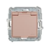 ICON Mechanizm gniazda bryzgoszczelnego z uziemieniem 2P+Z (klapka łososiowa, przesłony torów prądow 62IGPB-1zp KARLIK