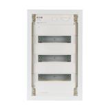 KLV-36HWS-F Rozdzielnica modułowa do ścian z regipsu płaska 3x12 kl.II IP30 zawiera listwy N/PE 1788