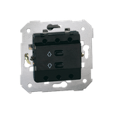 Simon 82 Łącznik roletowy elektroniczny zdalnie sterowany (mechanizm). 700 W/VA * Współpracuje tylko z dedykowanym pilotem 75350-69 75358-39 KONTAKT