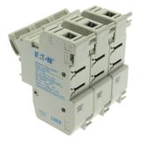 3 pole 14x51 MFH Podstawa wkładki cylindrycznej 14x51 3P 50A 690VAC CH143DU EATON