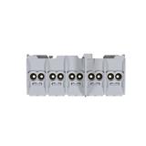 Zaciski rozgałęźne 5-polowe 2x25/2x16mm2 KH25C HAGER
