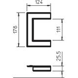 G-KWAO90110RW, Osłona przejścia przez ścianę CB