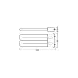 Lampa DULUX F LED FR 36 CCG, AC mains 20W 830 2G10