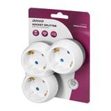 Rozgałęźnik 3x2P+Z (Schuko) biało-szary OR-AE-13239(GS) ORNO